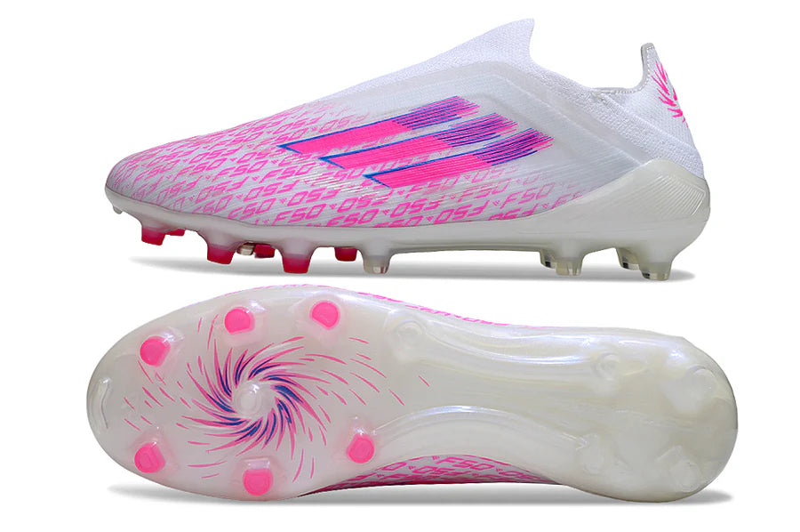 Adidas F50 Elite Laceless FG 2025 ROZE/WIT
