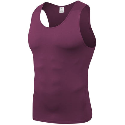 Sports PRO Men's Training Tight Vest Basketball Fitness Running Quick-drying Vest Clothes