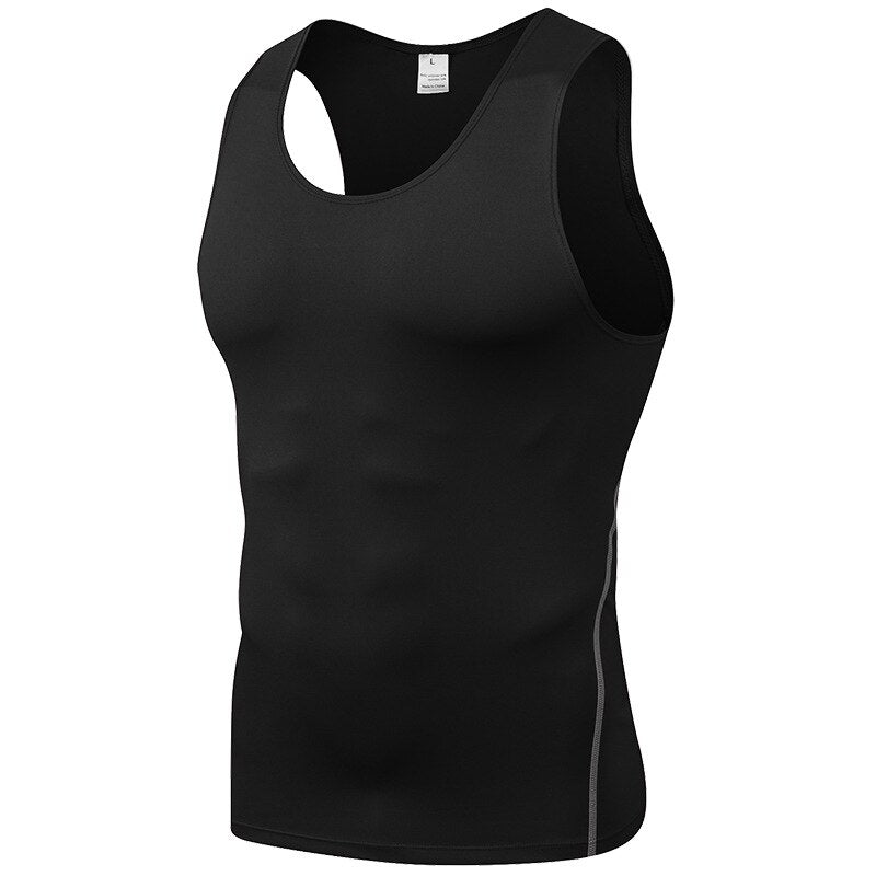 Sports PRO Men's Training Tight Vest Basketball Fitness Running Quick-drying Vest Clothes