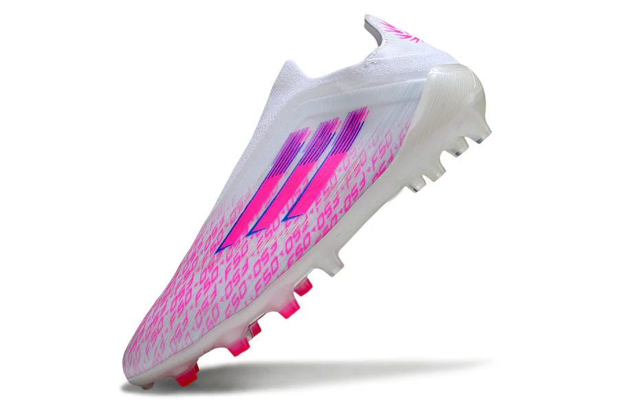 Adidas F50 Elite Laceless FG 2025 ROZE/WIT