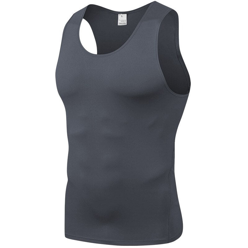 Sports PRO Men's Training Tight Vest Basketball Fitness Running Quick-drying Vest Clothes