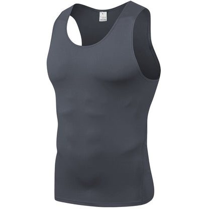 Sports PRO Men's Training Tight Vest Basketball Fitness Running Quick-drying Vest Clothes