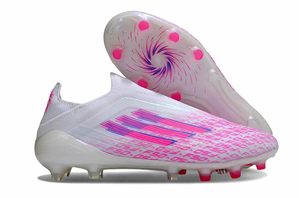 Adidas F50 Elite Laceless FG 2025 ROZE/WIT