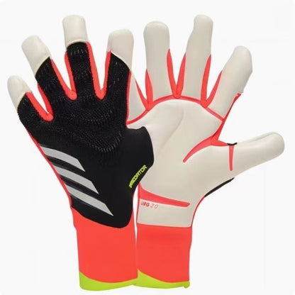 New high matching natural latex half pipe finger reverse bag wear-resistant breathable football gloves professional goalkeeper gloves