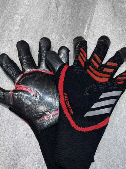 New high matching natural latex half pipe finger reverse bag wear-resistant breathable football gloves professional goalkeeper gloves