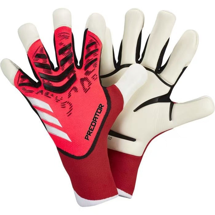 New high matching natural latex half pipe finger reverse bag wear-resistant breathable football gloves professional goalkeeper gloves