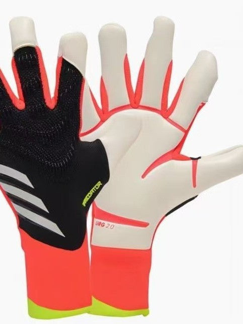 New high matching natural latex half pipe finger reverse bag wear-resistant breathable football gloves professional goalkeeper gloves