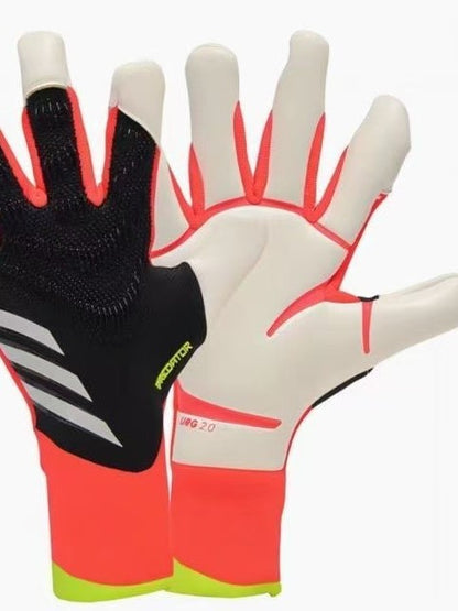 New high matching natural latex half pipe finger reverse bag wear-resistant breathable football gloves professional goalkeeper gloves