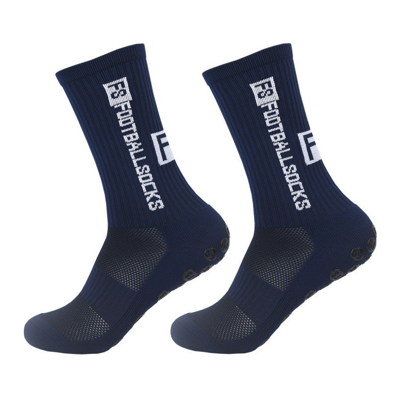 medias deportivas antideslizantes azul oscuro