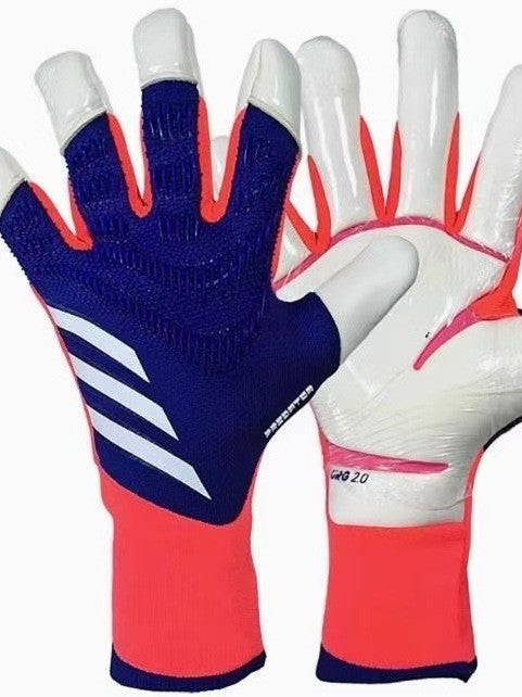 New high matching natural latex half pipe finger reverse bag wear-resistant breathable football gloves professional goalkeeper gloves