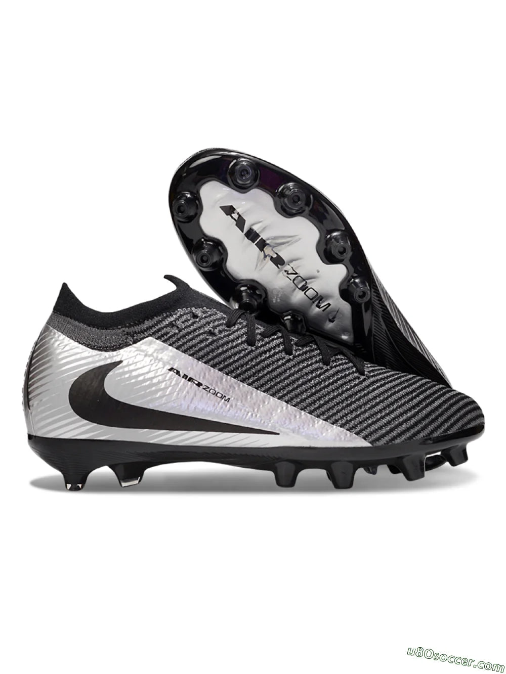 Botas de fútbol Nike Air Zoom Mercurial Vapor 16 Elite AG para césped artificial - Negro/Gris/Plata