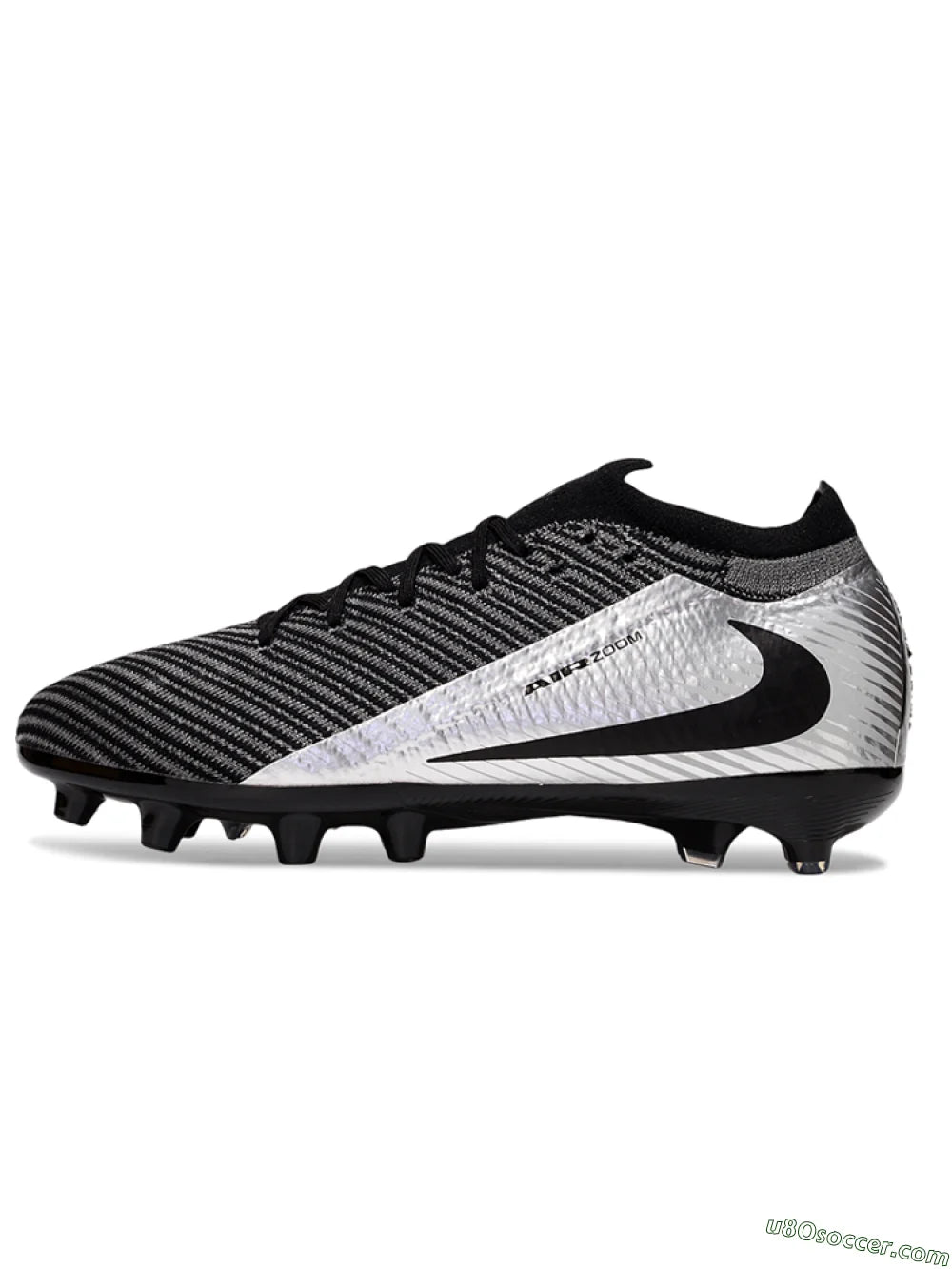 Botas de fútbol Nike Air Zoom Mercurial Vapor 16 Elite AG para césped artificial - Negro/Gris/Plata